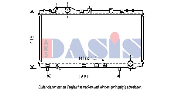 AKS DASIS Jäähdytin,moottorin jäähdytys 210182N